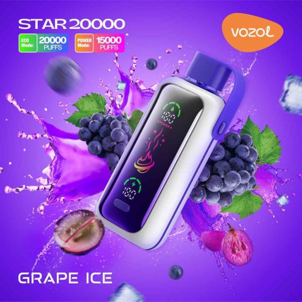 Vozol Star 20 000 Grape Ice