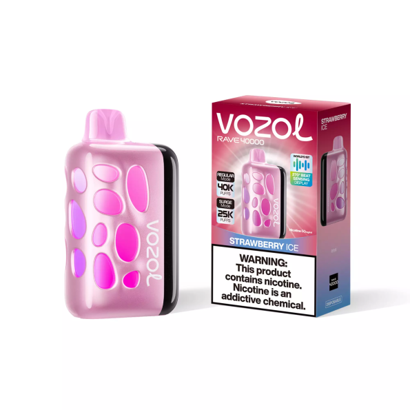 Vozol Rave 40 000 Strawberry Ice