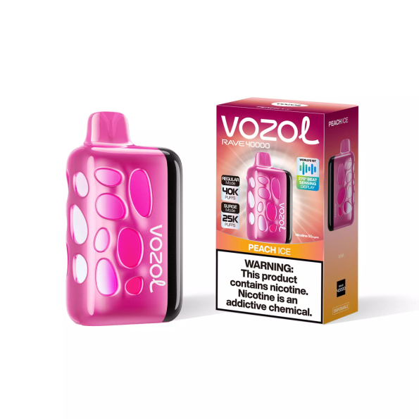 Vozol Rave 40 000 Peach Ice