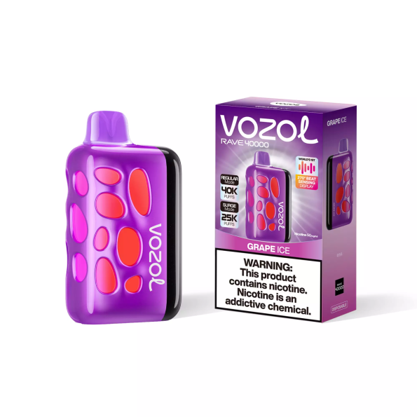 Vozol Rave 40 000 Grape Ice
