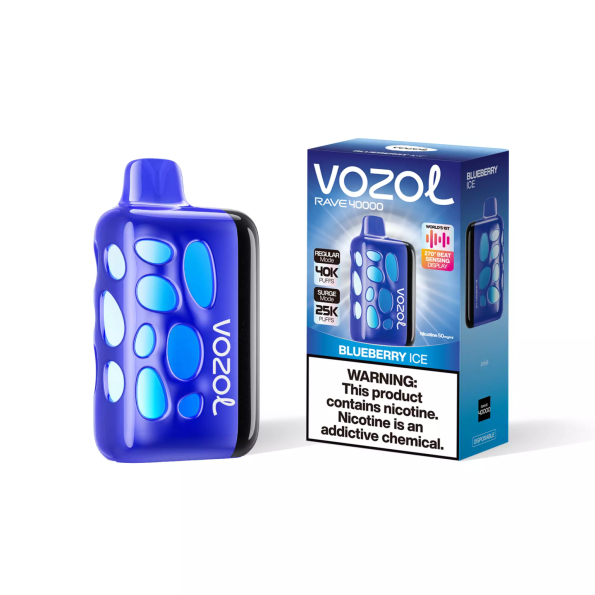 Vozol Rave 40 000 Blueberry Ice