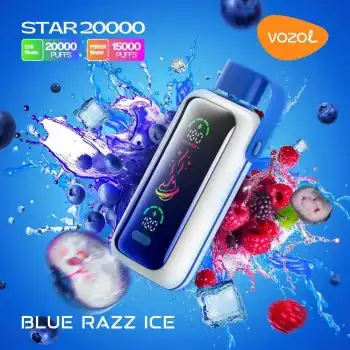 Vozol Star 20 000 Blue Razz Ice