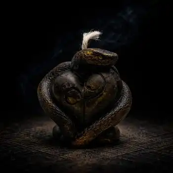 Чёрная Свеча «Сердце со Змеёй»