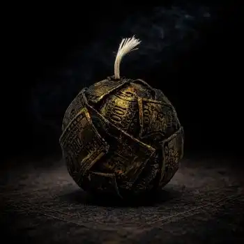 Qara “Pul Enerjisi Kürəsi” Şamı