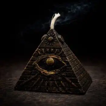 Black “All-Seeing Eye Pyramid” Candle