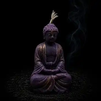 Bənövşəyi “Meditasiya Buddha” Şamı