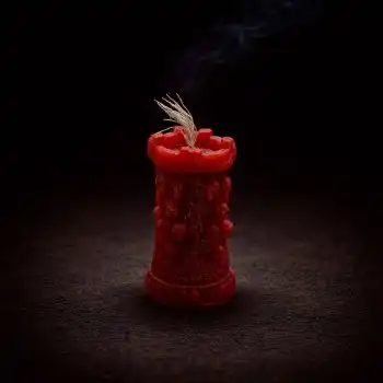 Qırmızı Ritual Qüllə Şamı