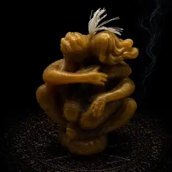 Sarı “Birləşən Ruhlar” Şamı